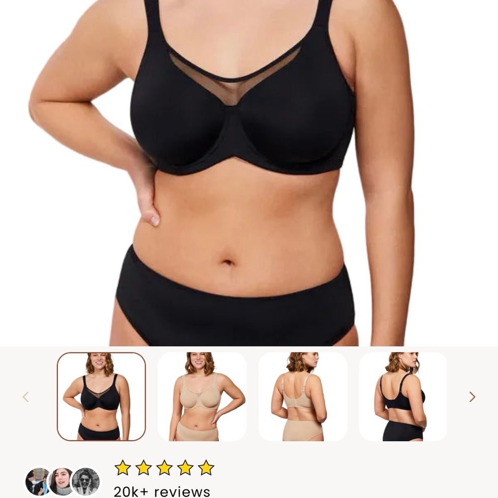 NEW**Set of 2 Sculptd Cooling Minimizer Bras Sz 42DDD/F